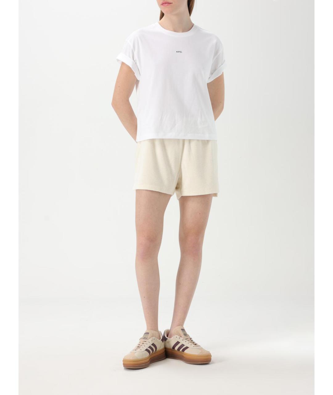 A.P.C. Белая хлопковая футболка, фото 3