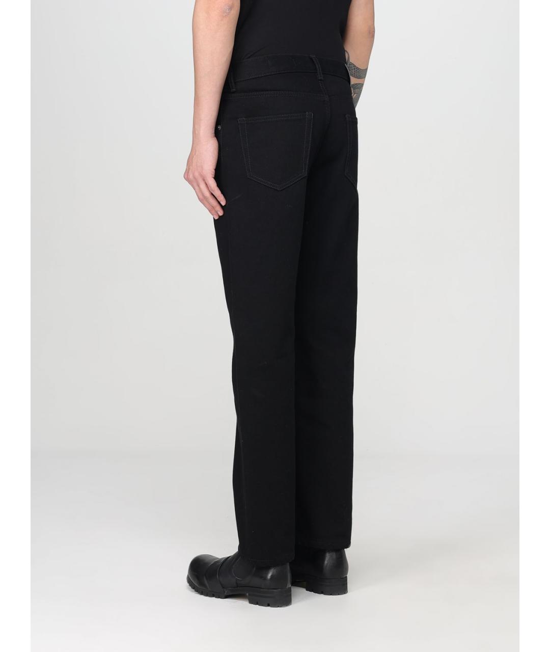 ALEXANDER MCQUEEN Черные хлопковые прямые джинсы, фото 4