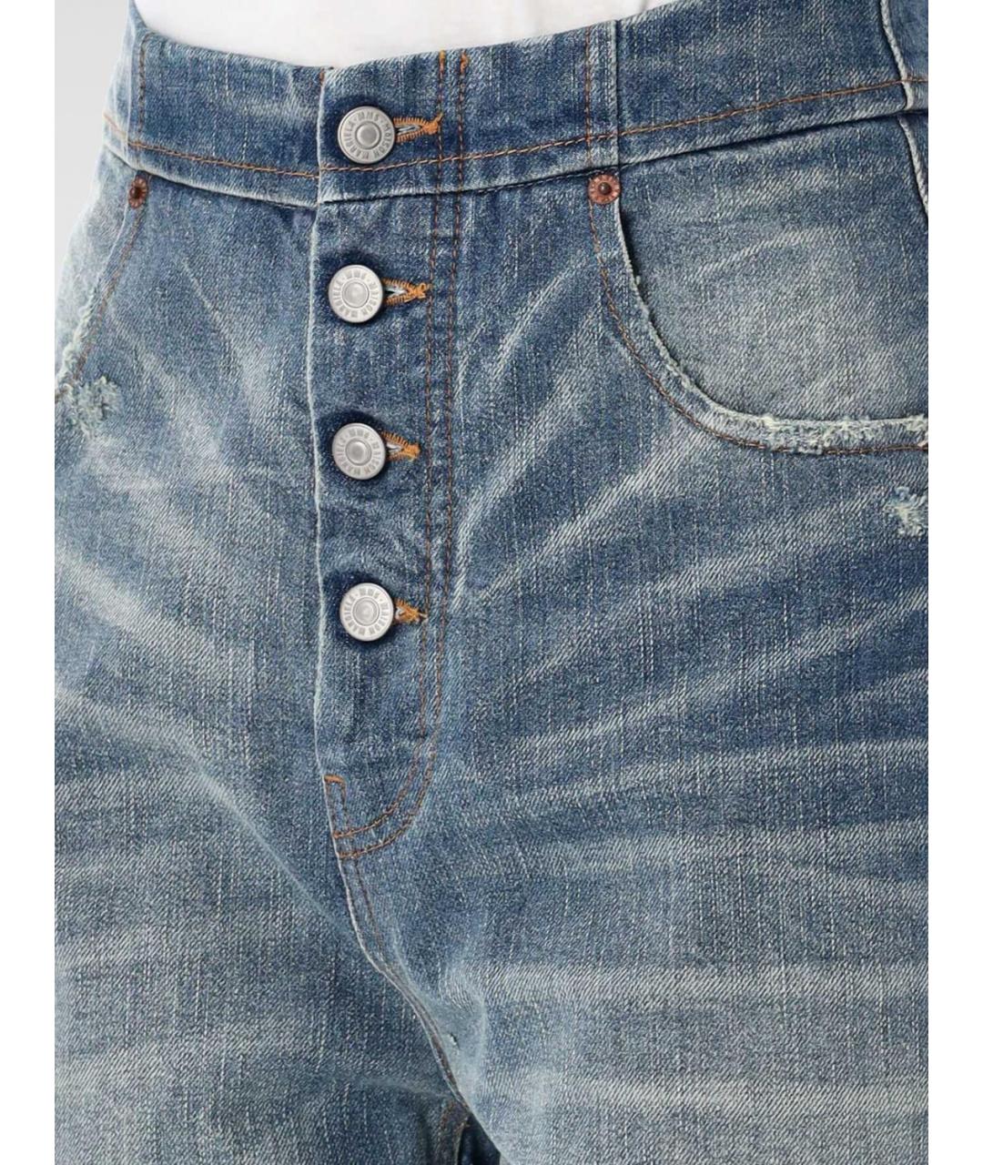 MM6 MAISON MARGIELA Синие прямые джинсы, фото 4