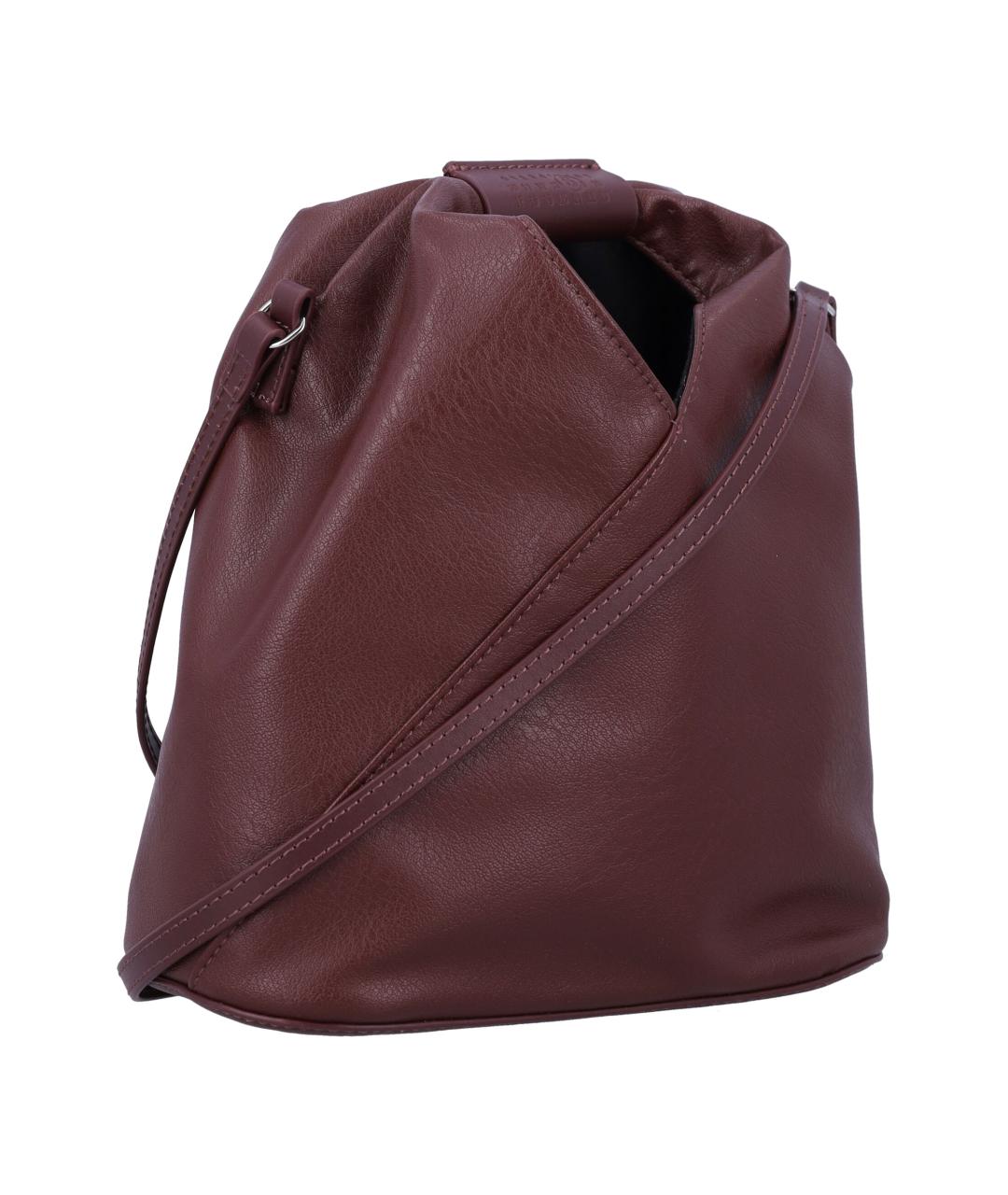 MM6 MAISON MARGIELA Бордовая сумка тоут из искусственной кожи, фото 2