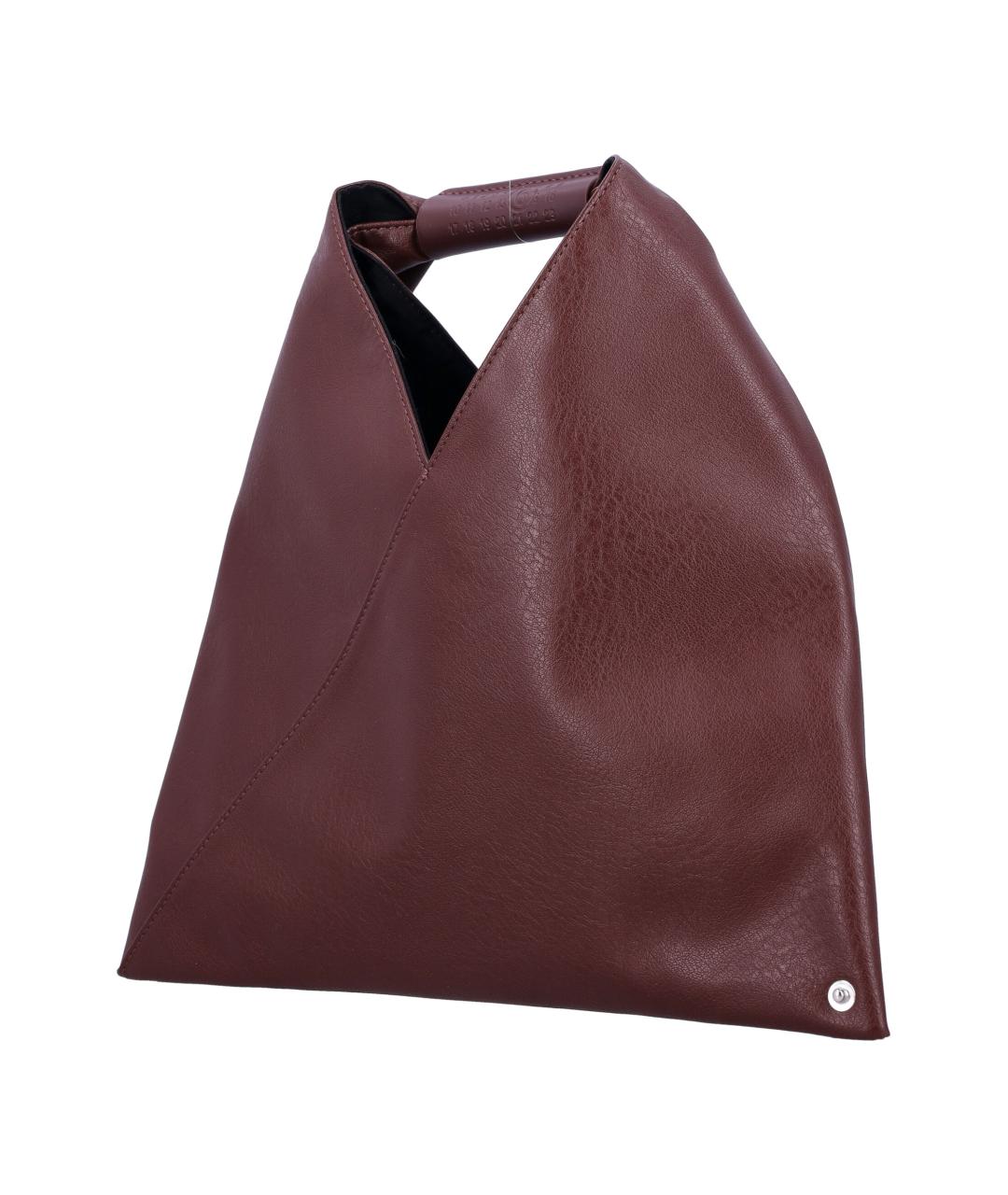 MM6 MAISON MARGIELA Бордовая сумка тоут из искусственной кожи, фото 3