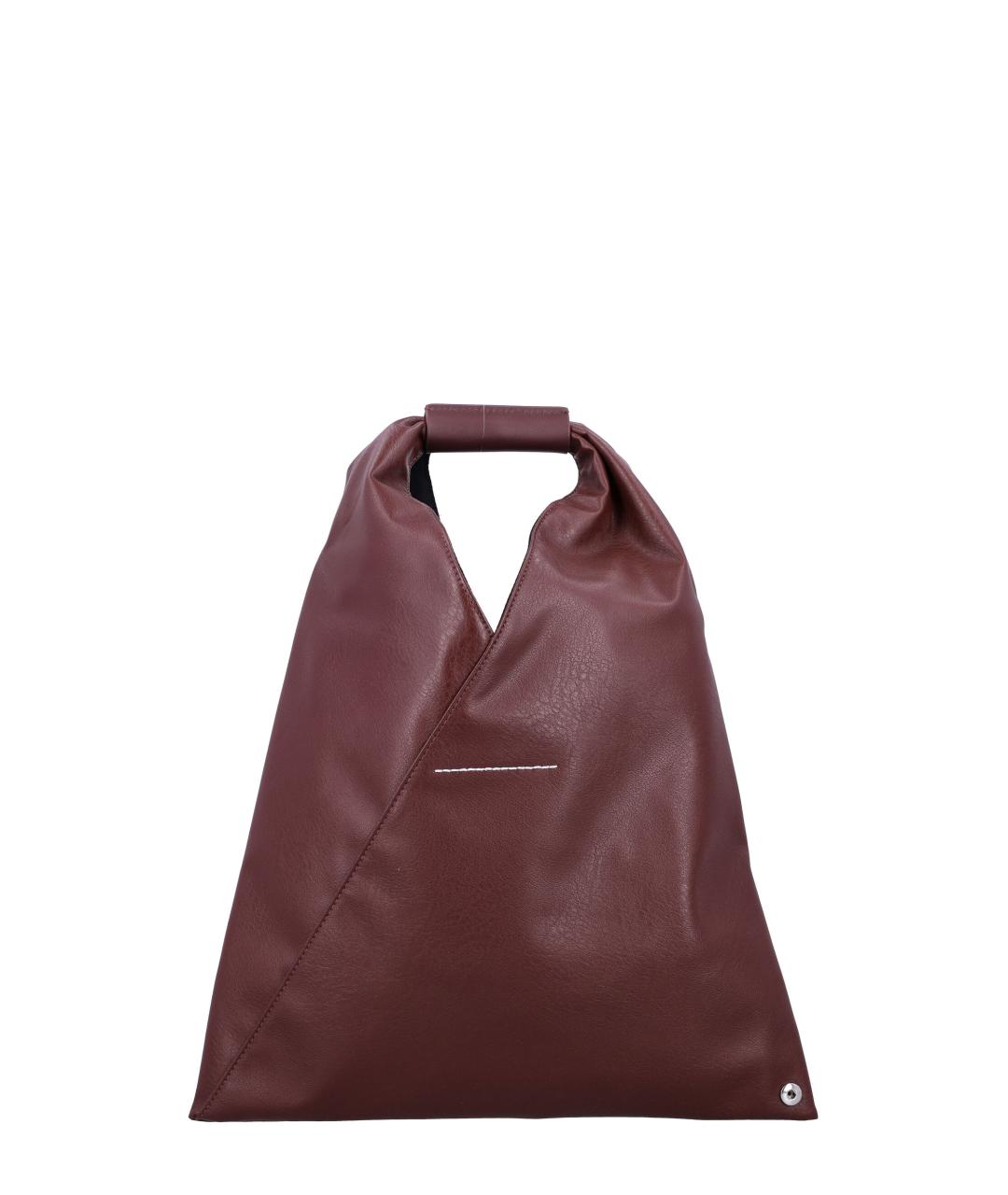 MM6 MAISON MARGIELA Бордовая сумка тоут из искусственной кожи, фото 4