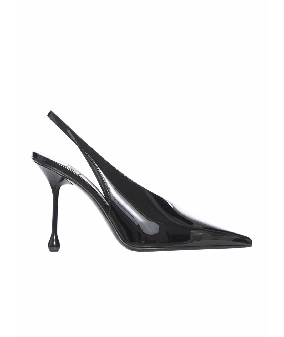 JIMMY CHOO Черные кожаные туфли, фото 1