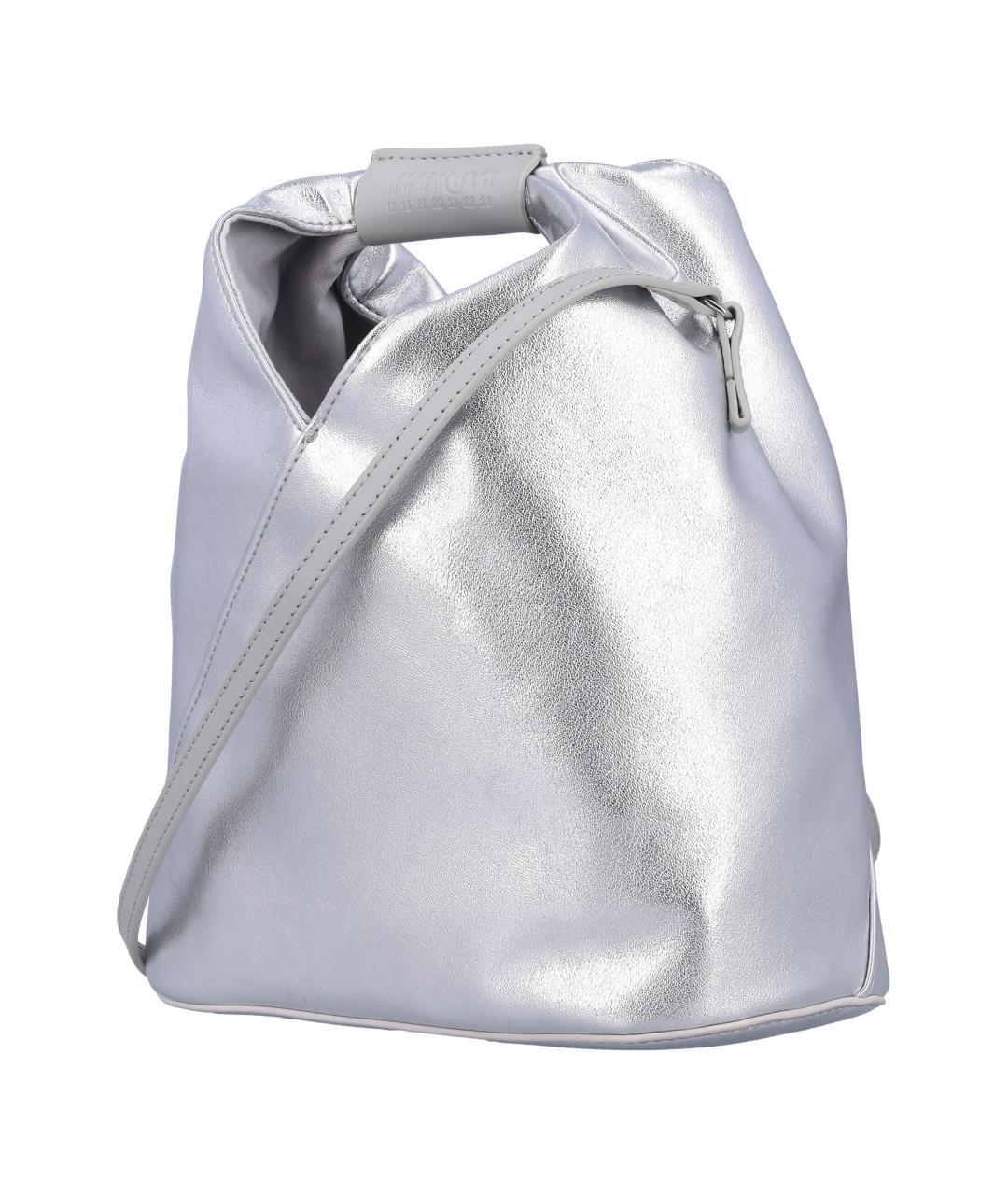 MM6 MAISON MARGIELA Серебряная сумка тоут из искусственной кожи, фото 3