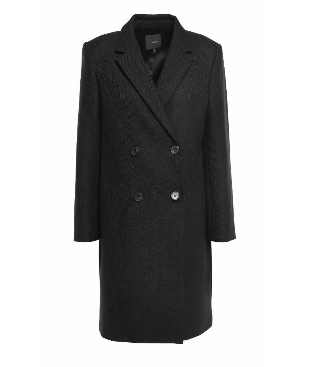 THEORY Черное полиэстеровое пальто, фото 1