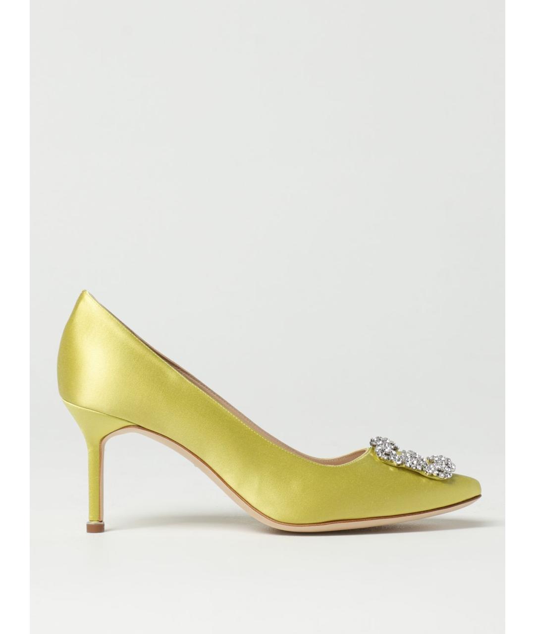 MANOLO BLAHNIK Желтые туфли, фото 5