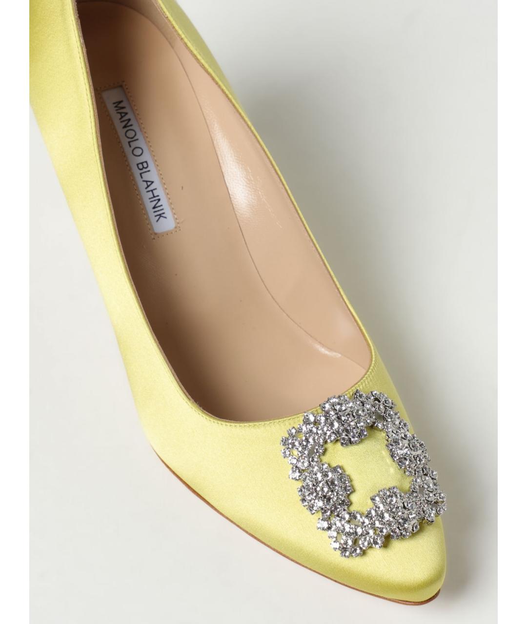 MANOLO BLAHNIK Желтые туфли, фото 4