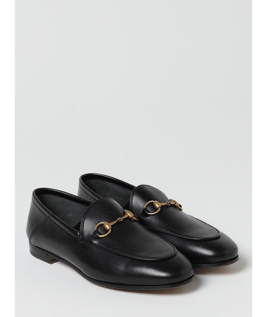 GUCCI Черные кожаные лоферы, фото 2