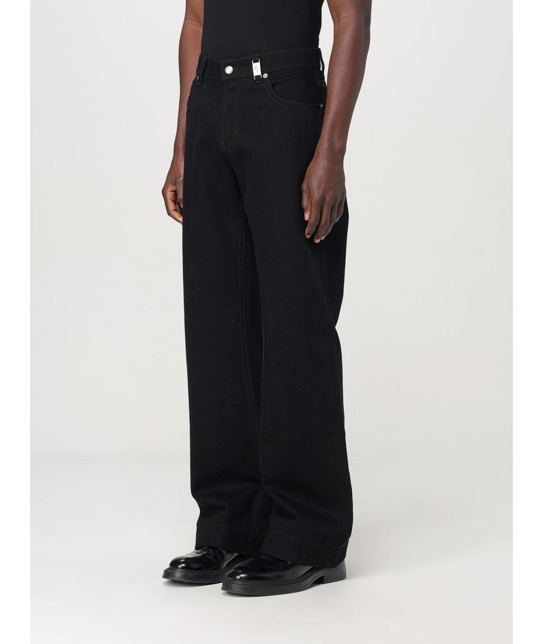 ALEXANDER MCQUEEN Черные хлопковые прямые джинсы, фото 5