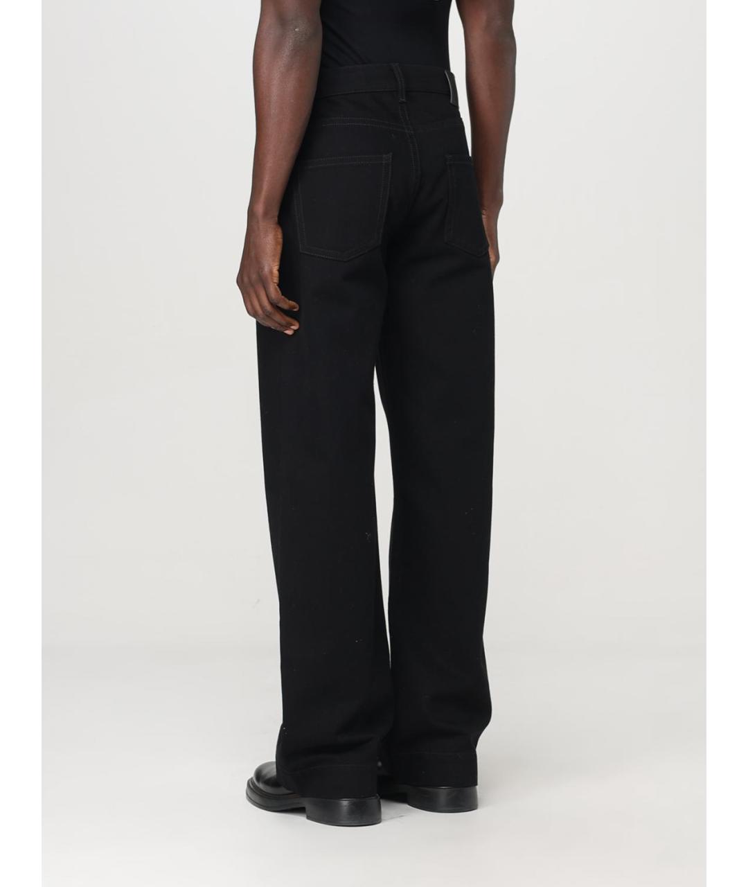 ALEXANDER MCQUEEN Черные хлопковые прямые джинсы, фото 4
