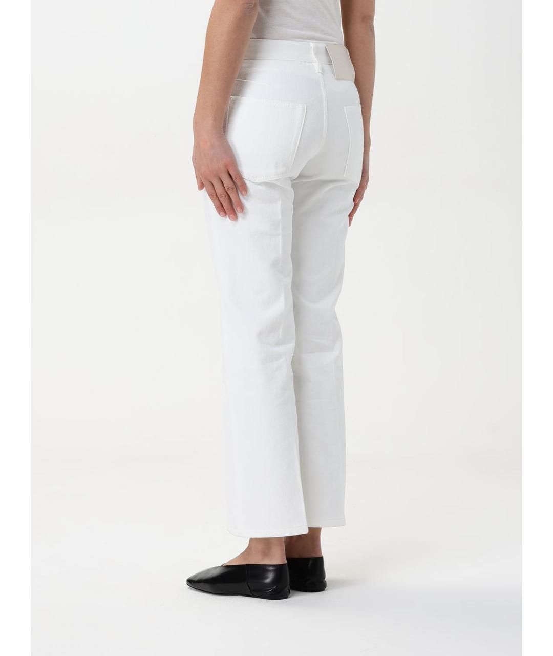 JIL SANDER Белые прямые джинсы, фото 3