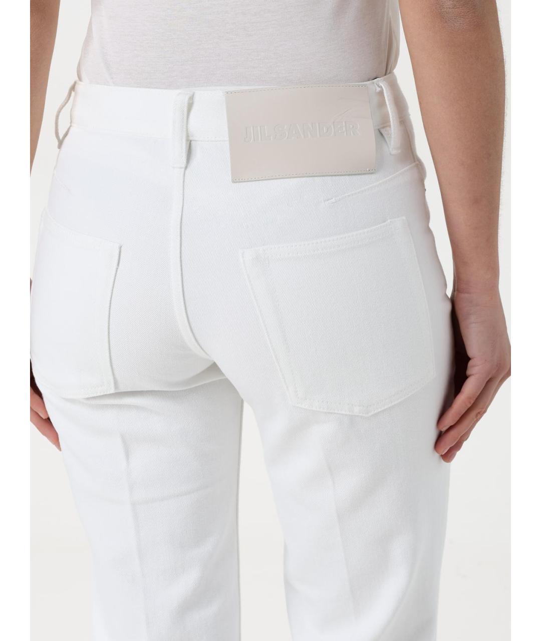JIL SANDER Белые прямые джинсы, фото 5