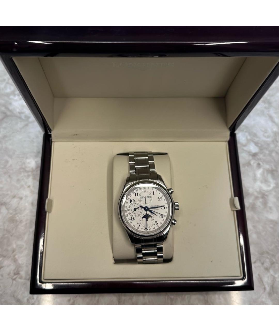 LONGINES Серебряные стальные часы, фото 5