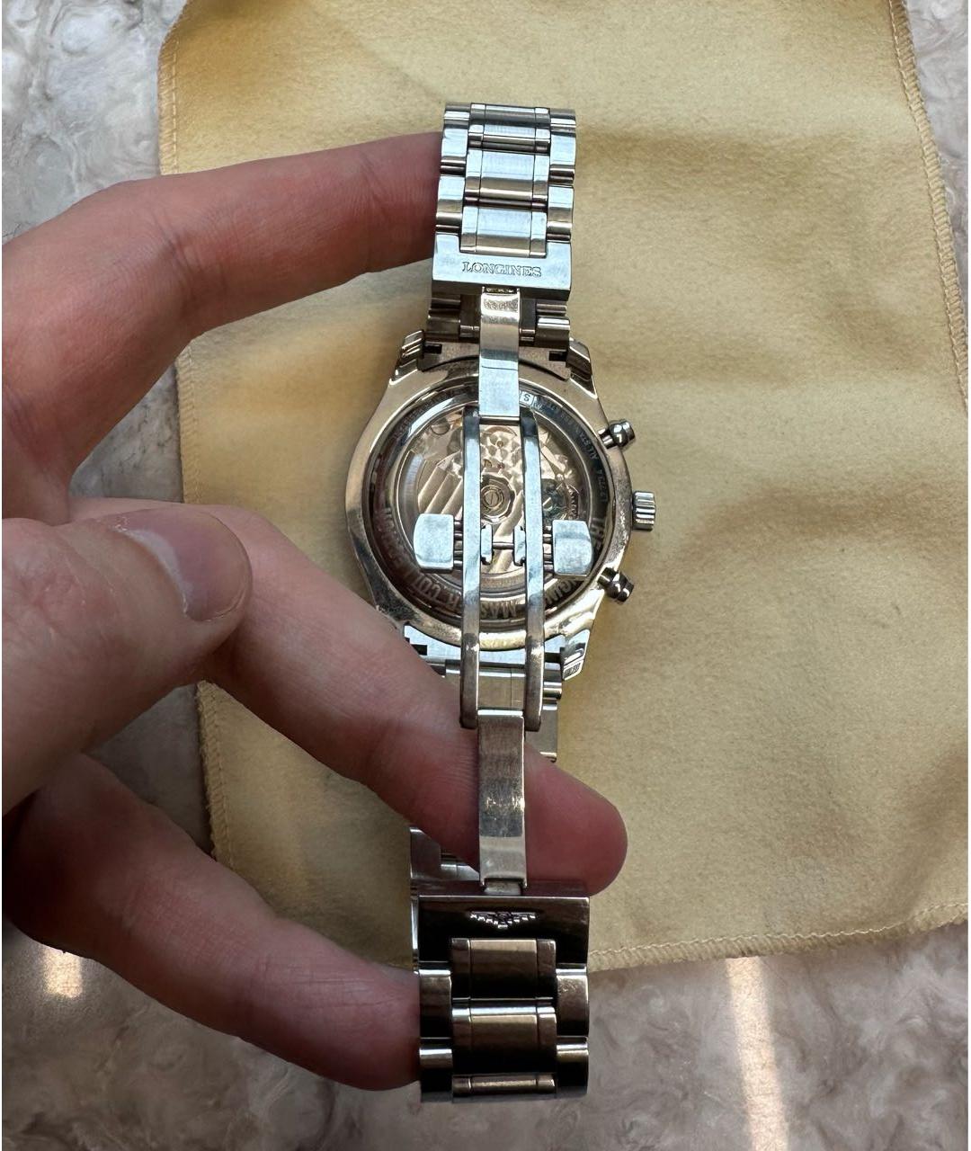 LONGINES Серебряные стальные часы, фото 3