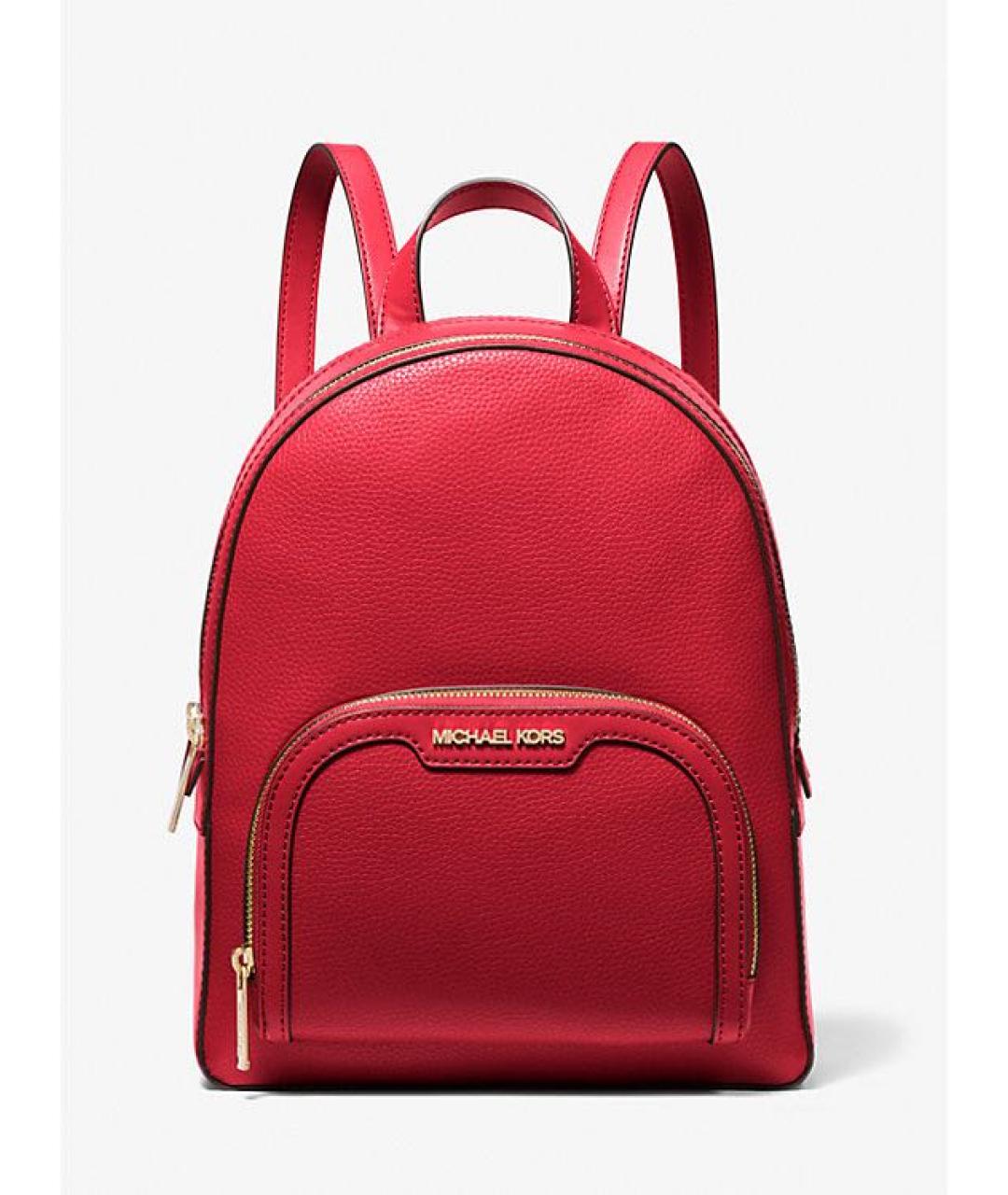 MICHAEL KORS Красный кожаный рюкзак, фото 6