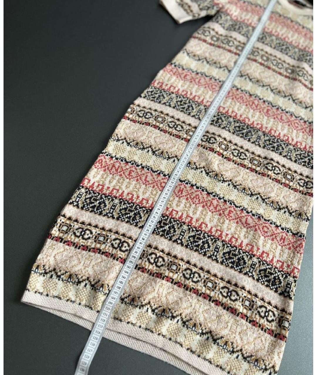 CHANEL Бежевое кашемировое повседневное платье, фото 5