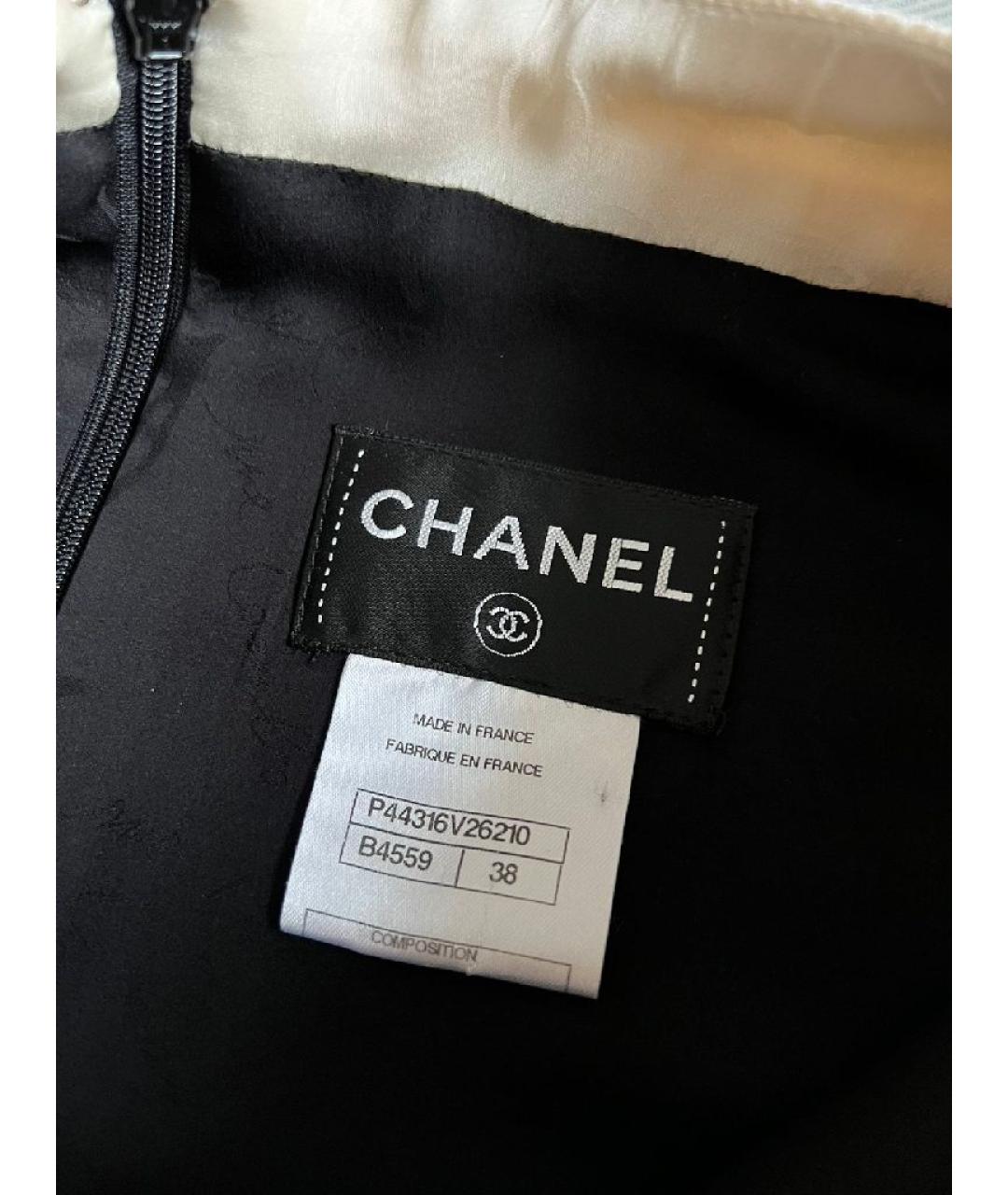 CHANEL Черное шерстяное повседневное платье, фото 7