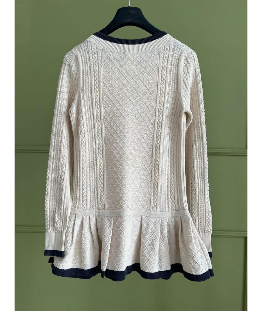 CHANEL Бежевое хлопковое повседневное платье, фото 2