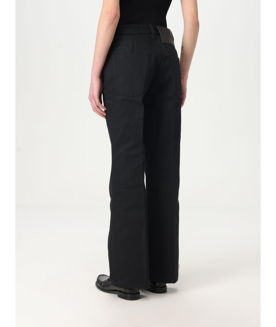 JIL SANDER Черные прямые джинсы, фото 3