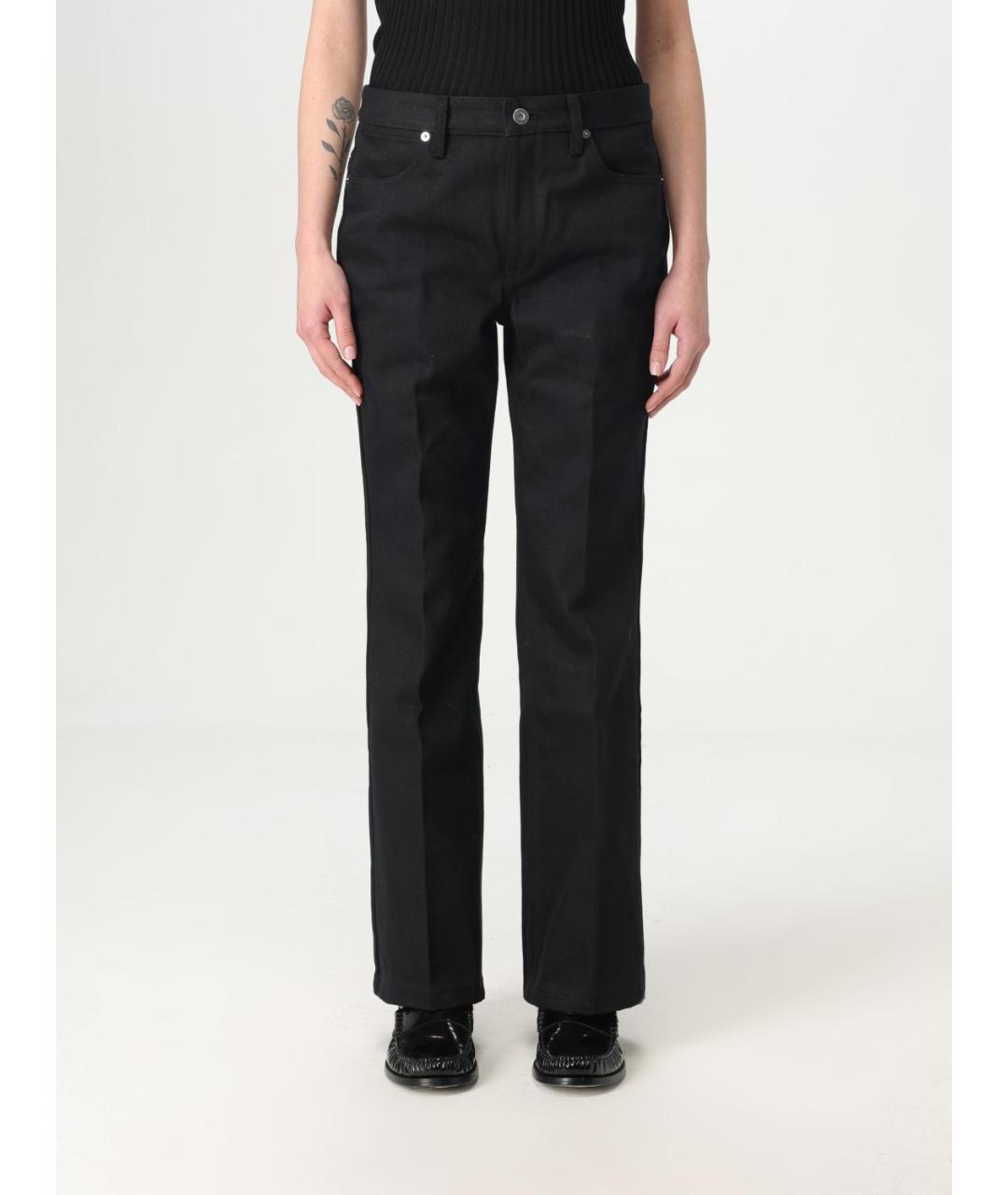 JIL SANDER Черные прямые джинсы, фото 6