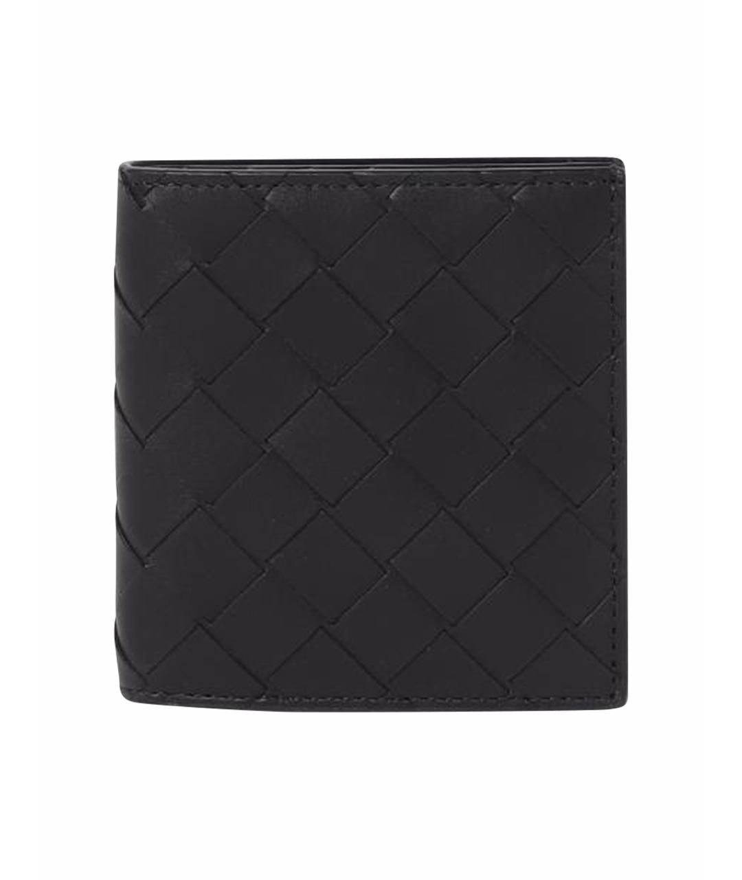 BOTTEGA VENETA Черный кожаный кошелек, фото 1