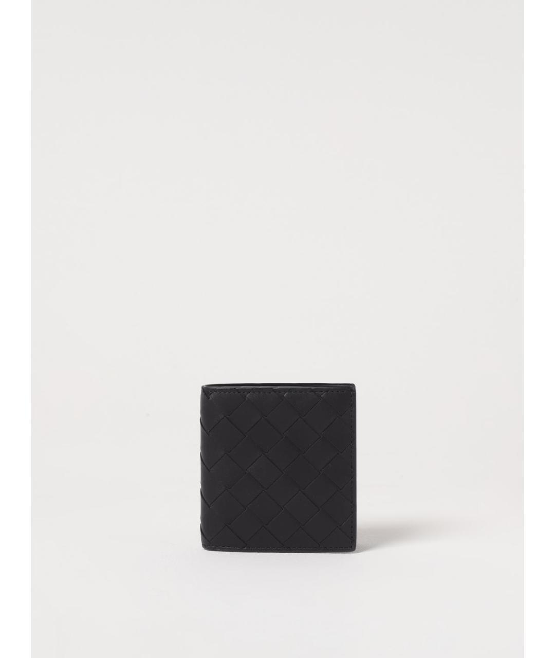 BOTTEGA VENETA Черный кожаный кошелек, фото 4