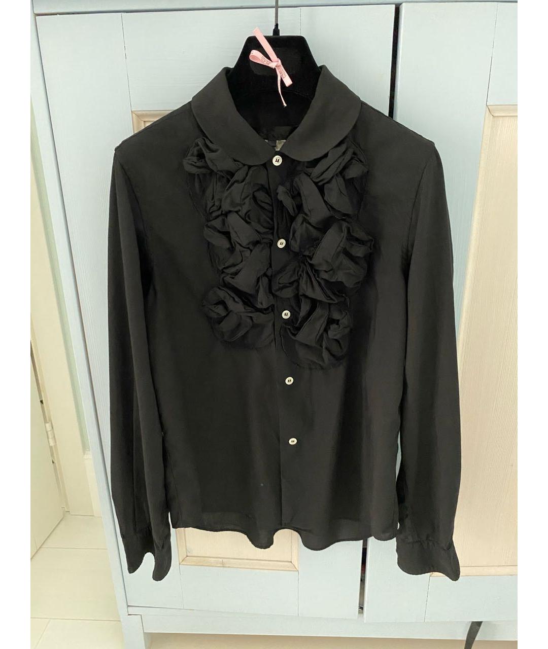 COMME DES GARÇONS Черная полиэстеровая рубашка, фото 7
