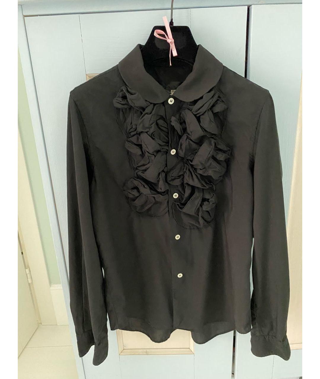 COMME DES GARÇONS Черная полиэстеровая рубашка, фото 5
