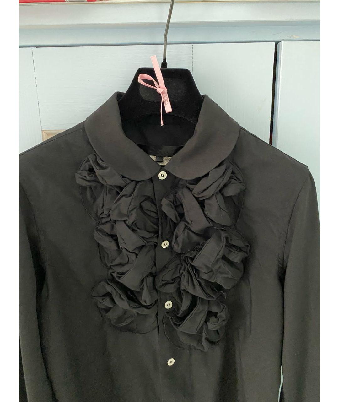 COMME DES GARÇONS Черная полиэстеровая рубашка, фото 3