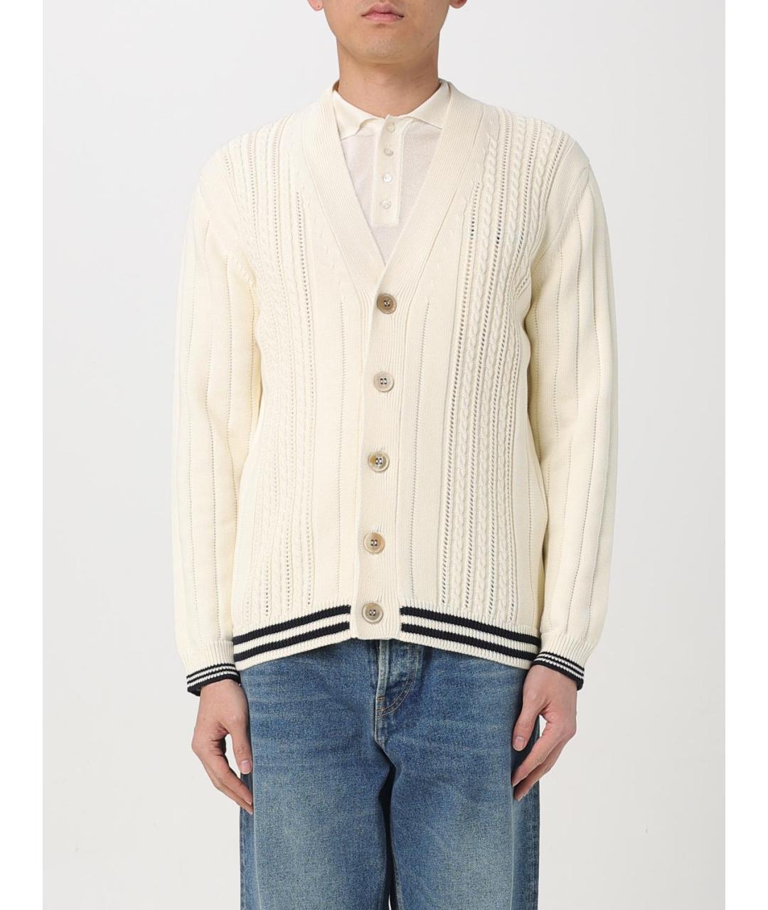GOLDEN GOOSE DELUXE BRAND Белый кардиган, фото 2