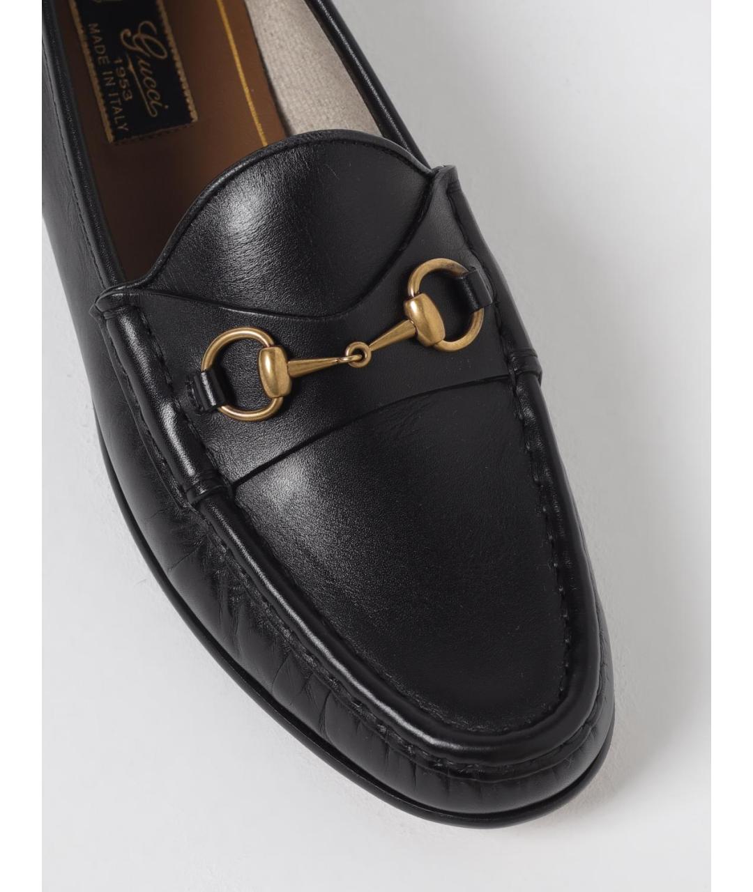 GUCCI Черные лоферы, фото 4