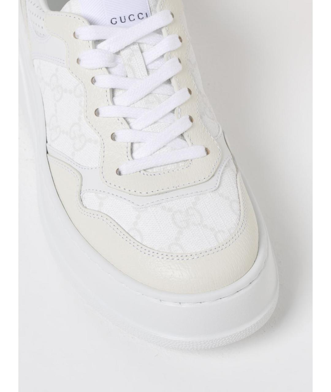 GUCCI Белые кеды, фото 4