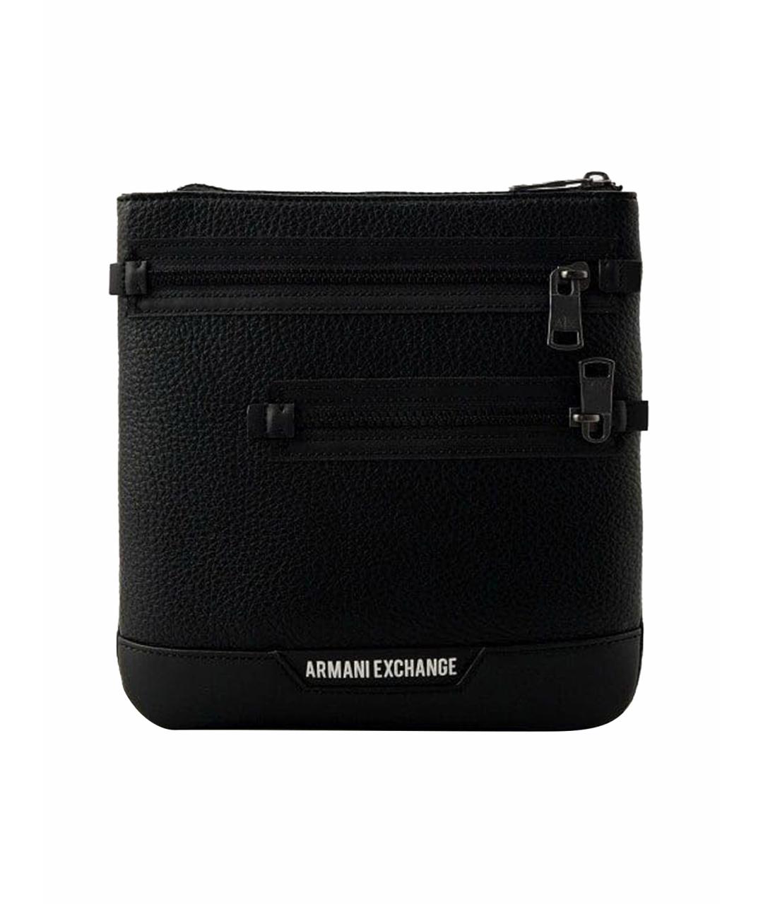 ARMANI EXCHANGE Черная сумка на плечо из искусственной кожи, фото 1