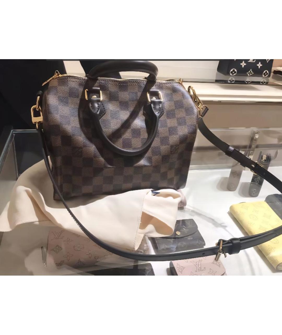 LOUIS VUITTON Коричневая сумка с короткими ручками, фото 5