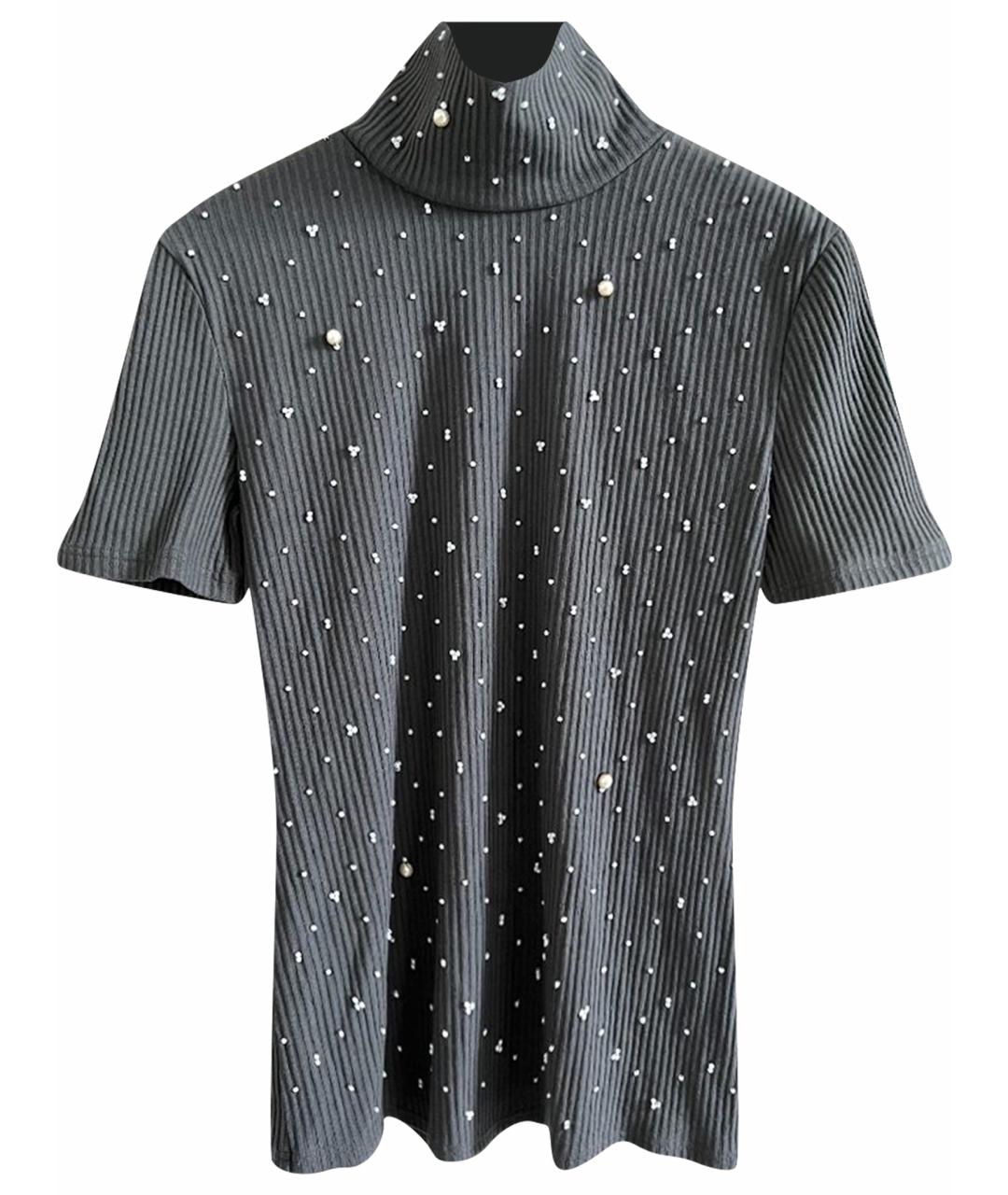 CHANEL Антрацитовый хлопковый джемпер / свитер, фото 1