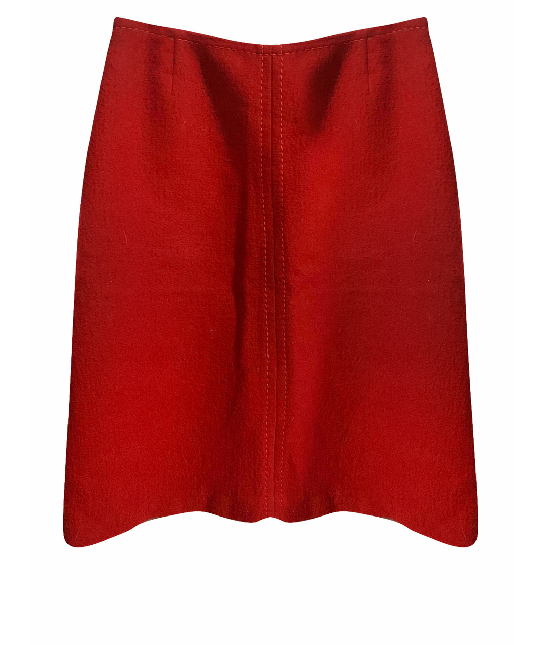 'S MAX MARA Красная шерстяная юбка миди, фото 1
