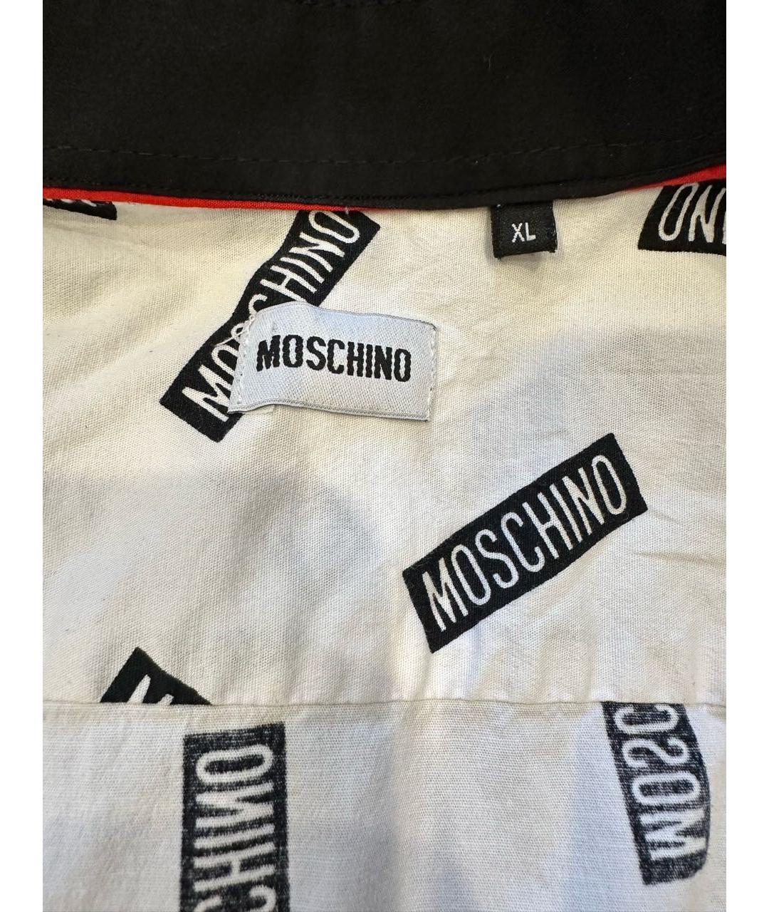 MOSCHINO Белая хлопковая кэжуал рубашка, фото 3