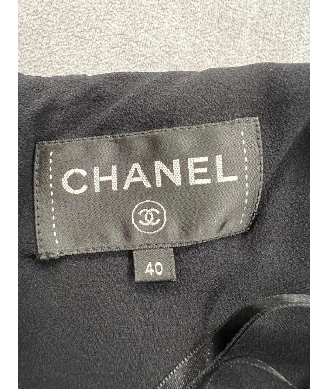 CHANEL Черный вискозный комбинезон, фото 3