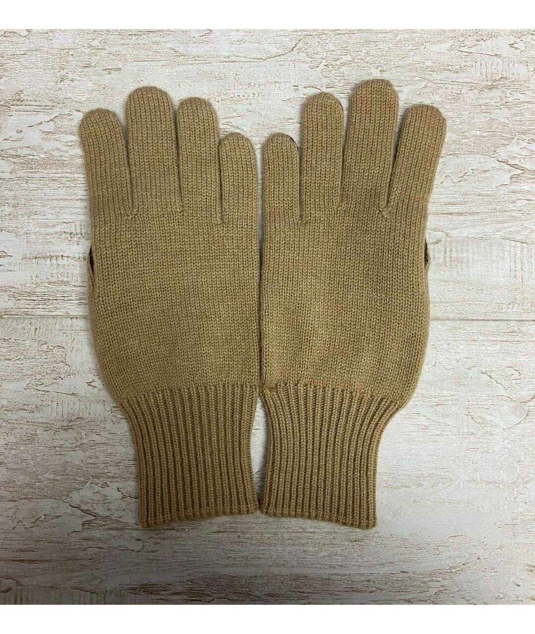 BRUNELLO CUCINELLI Горчичные кашемировые перчатки, фото 3