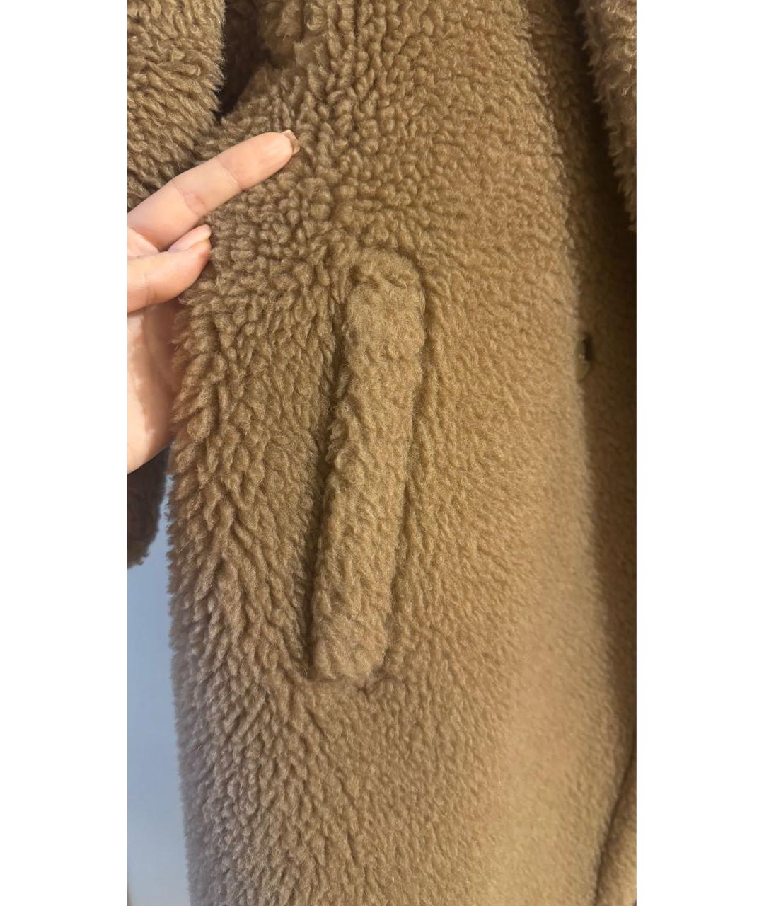 MAX MARA Коричневая шерстяная шуба, фото 7