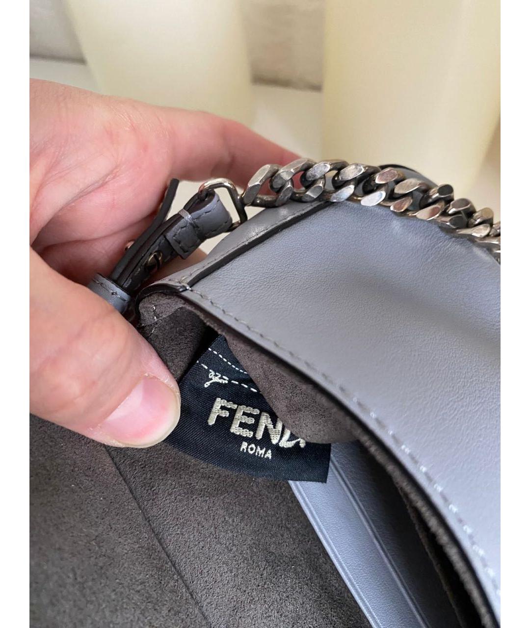 FENDI Кожаная сумка через плечо, фото 4