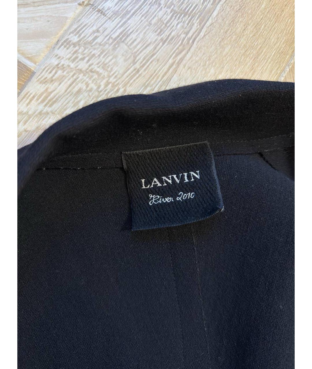 LANVIN Черный шерстяной жакет/пиджак, фото 3