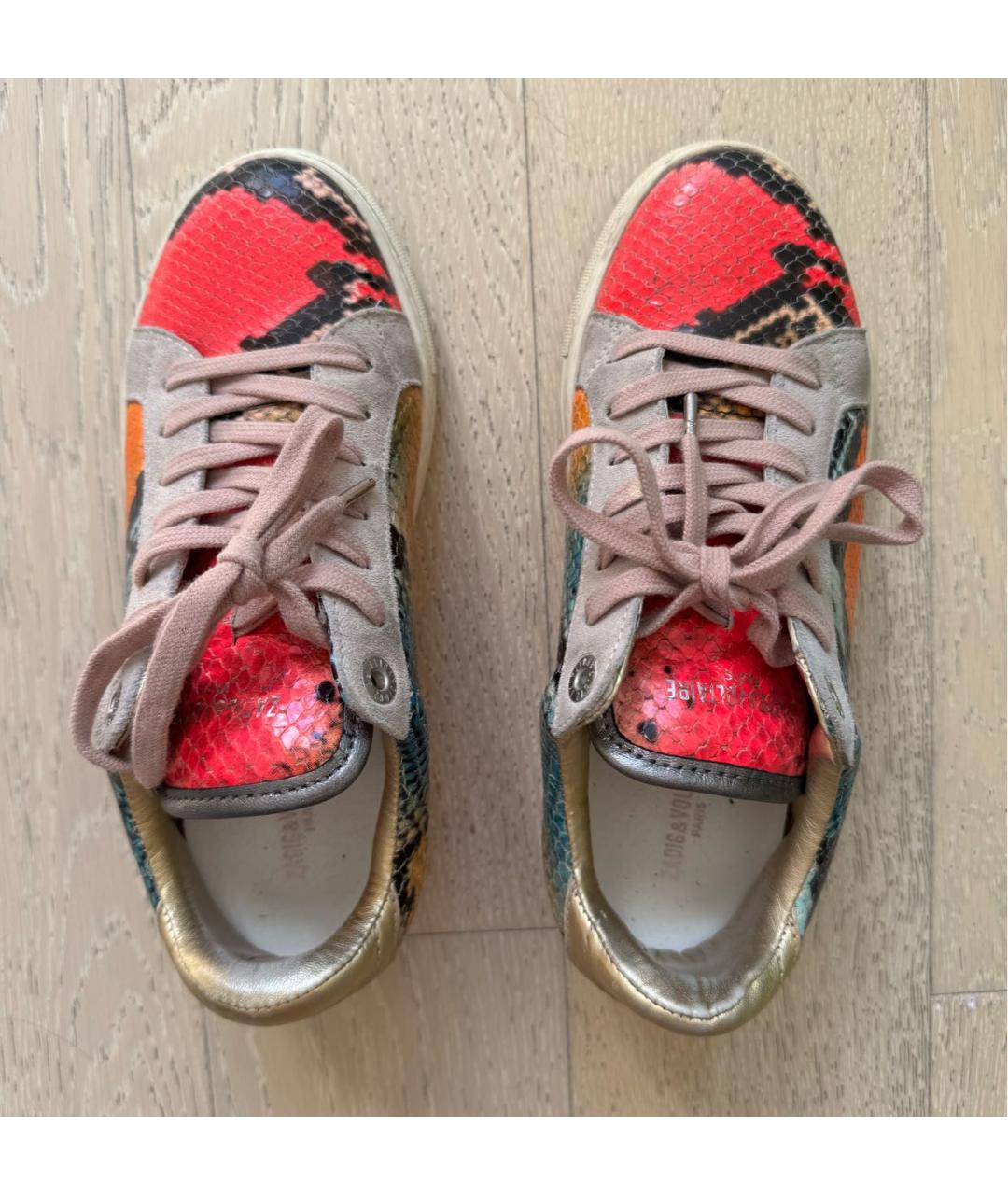 ZADIG & VOLTAIRE Мульти кожаные кроссовки, фото 2