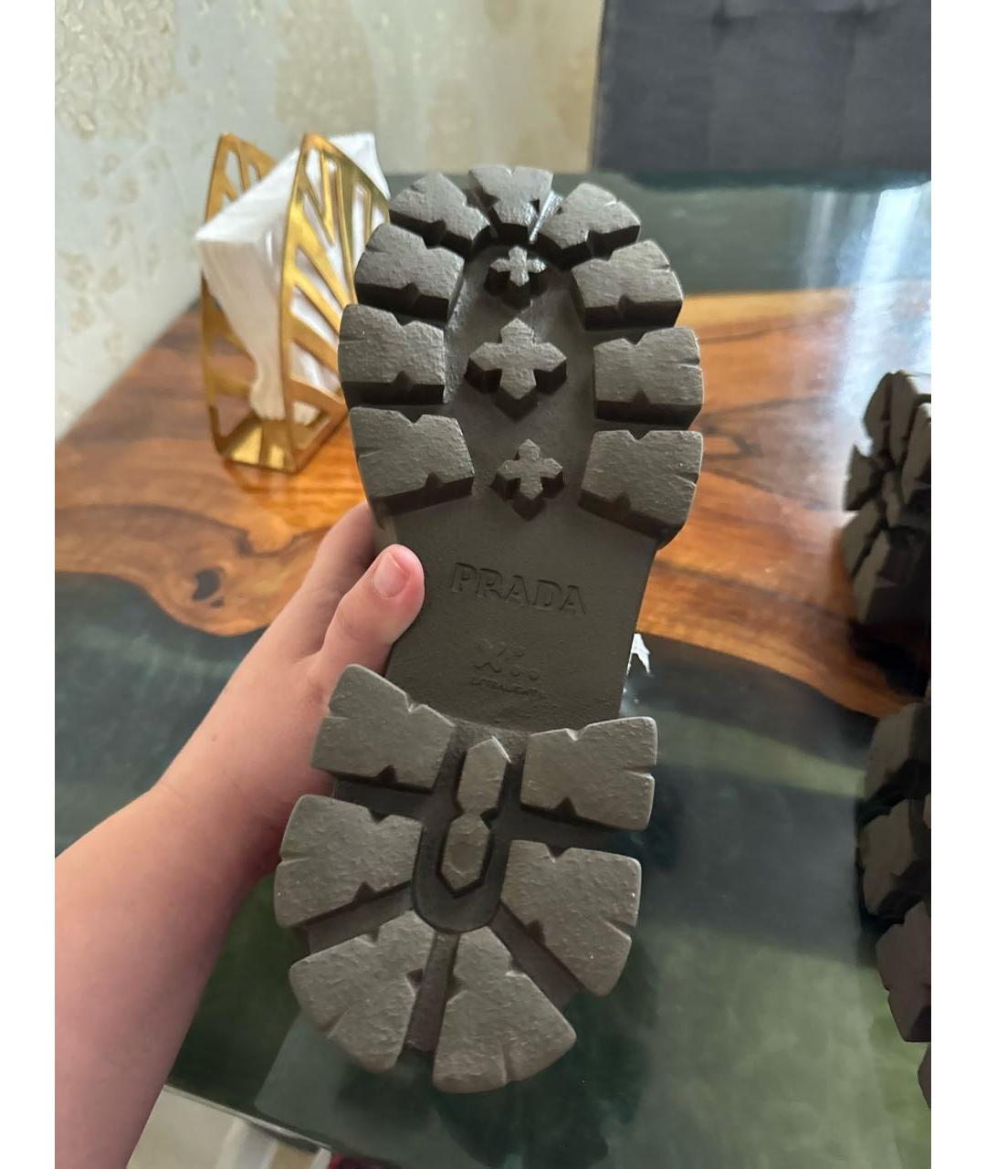 PRADA Зеленые сандалии, фото 7