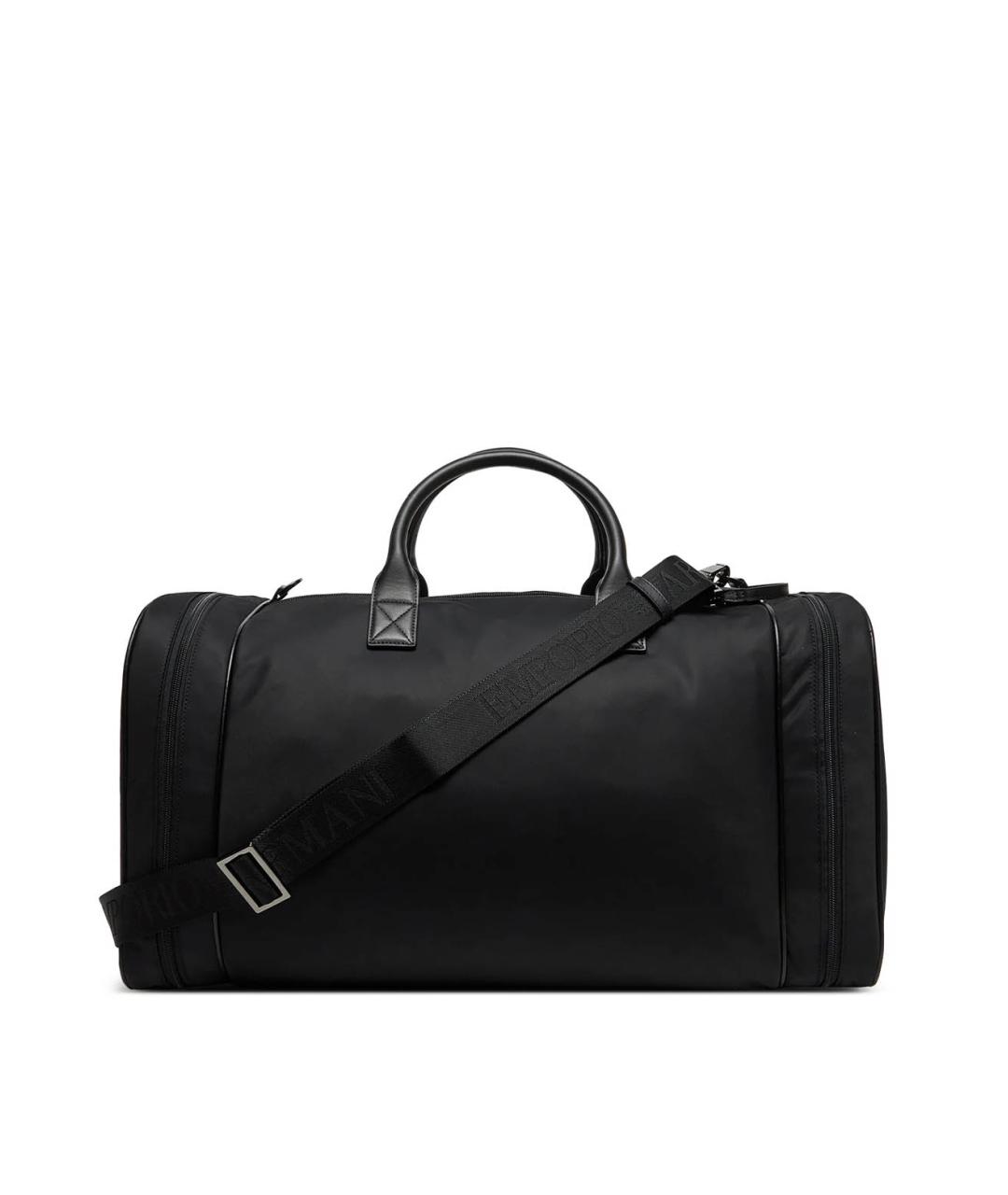 EMPORIO ARMANI Черная дорожная/спортивная сумка, фото 3