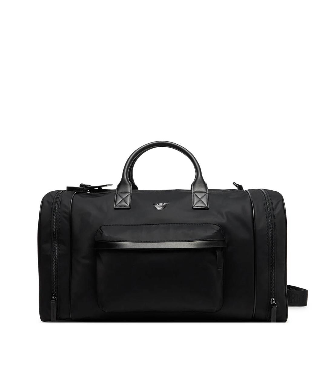 EMPORIO ARMANI Черная дорожная/спортивная сумка, фото 1