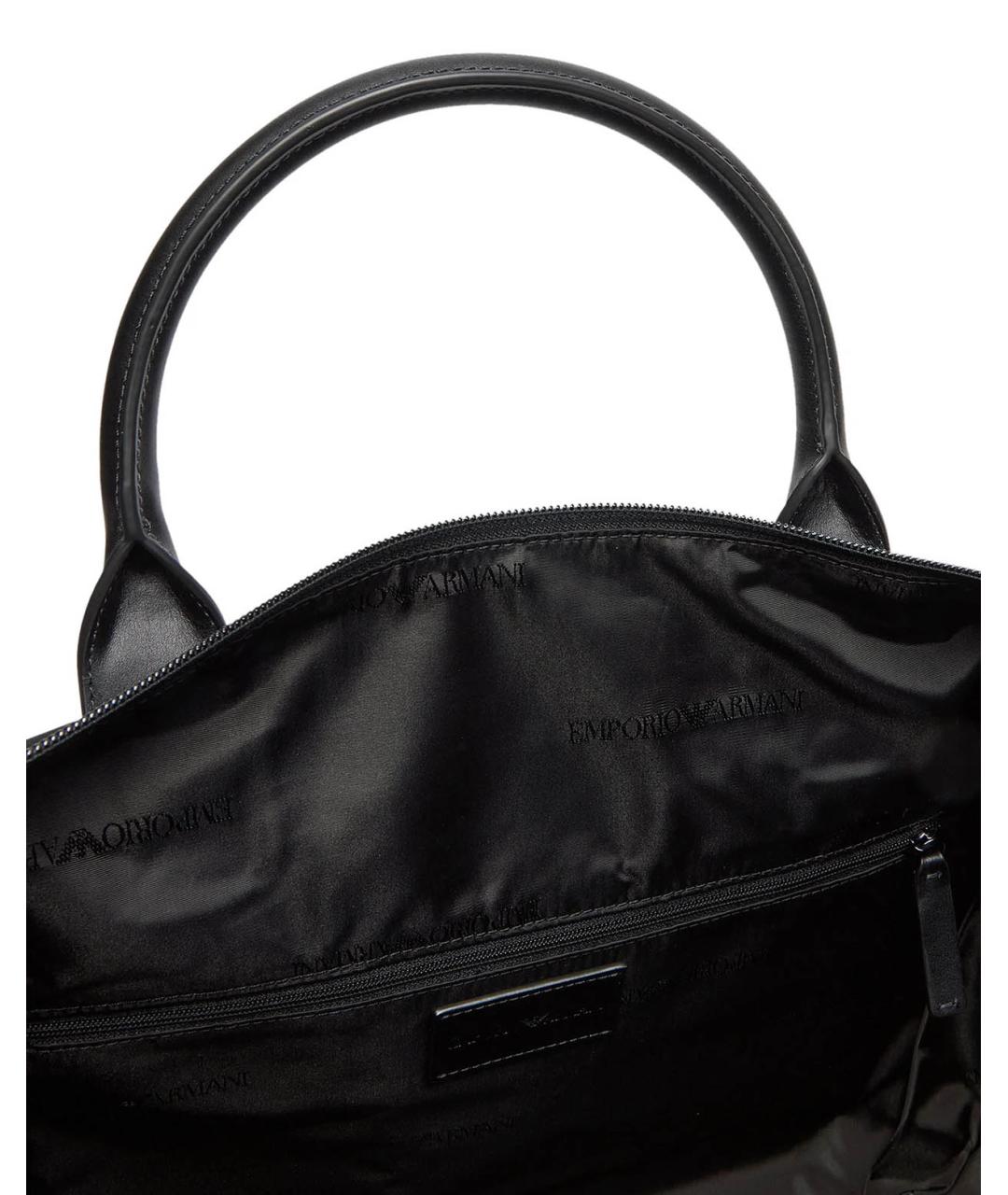 EMPORIO ARMANI Черная дорожная/спортивная сумка, фото 4
