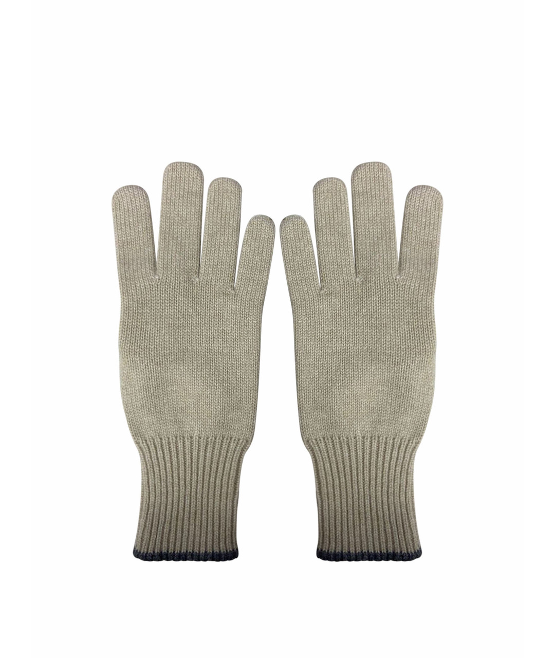 BRUNELLO CUCINELLI Бежевые кашемировые перчатки, фото 1
