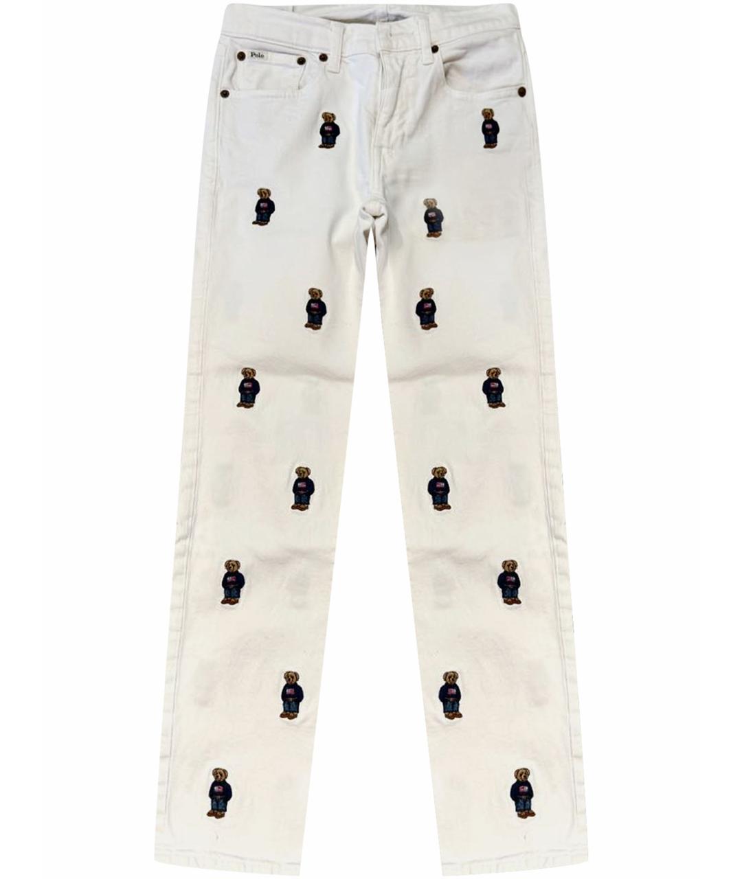 POLO RALPH LAUREN Белые прямые джинсы, фото 1