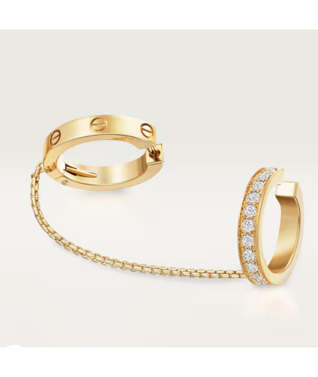 CARTIER Золотые серьги из желтого золота, фото 4